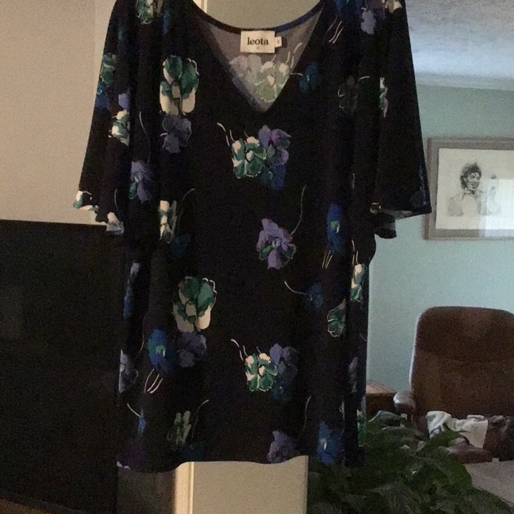 Short sleeved pull over top. 2L
